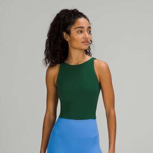 lululemon Align High-Neck Tank in Everglade - W's 12 light support for C/D cups